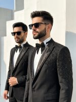 Luxury Handmade Black Designer Suit – Premium Light Wool Elegance(Pc-05) - Image 2