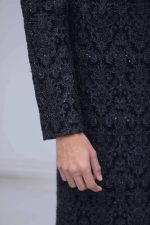 Classic Black Embroidered Sherwani (S 3) - Image 8
