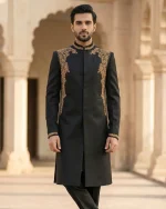 Midnight Royal Sherwani Embroidered - Best Of 2026 (S-26)
