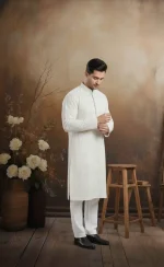 Kurta pajama with silk lining for Men - Image 3