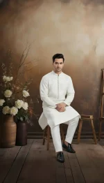 Kurta pajama with silk lining for Men